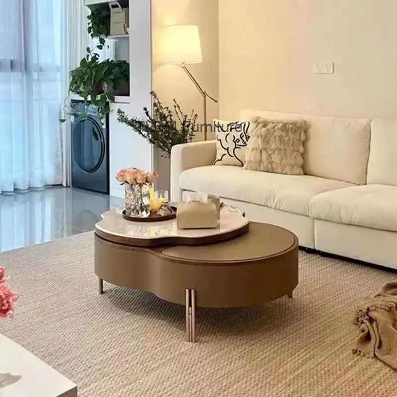 

Multifunctional Storage Coffee Table Nordic Luxury Delicacy Quality Coffee Tables Trendy Elegant Mesa De Centro Sala Furniture