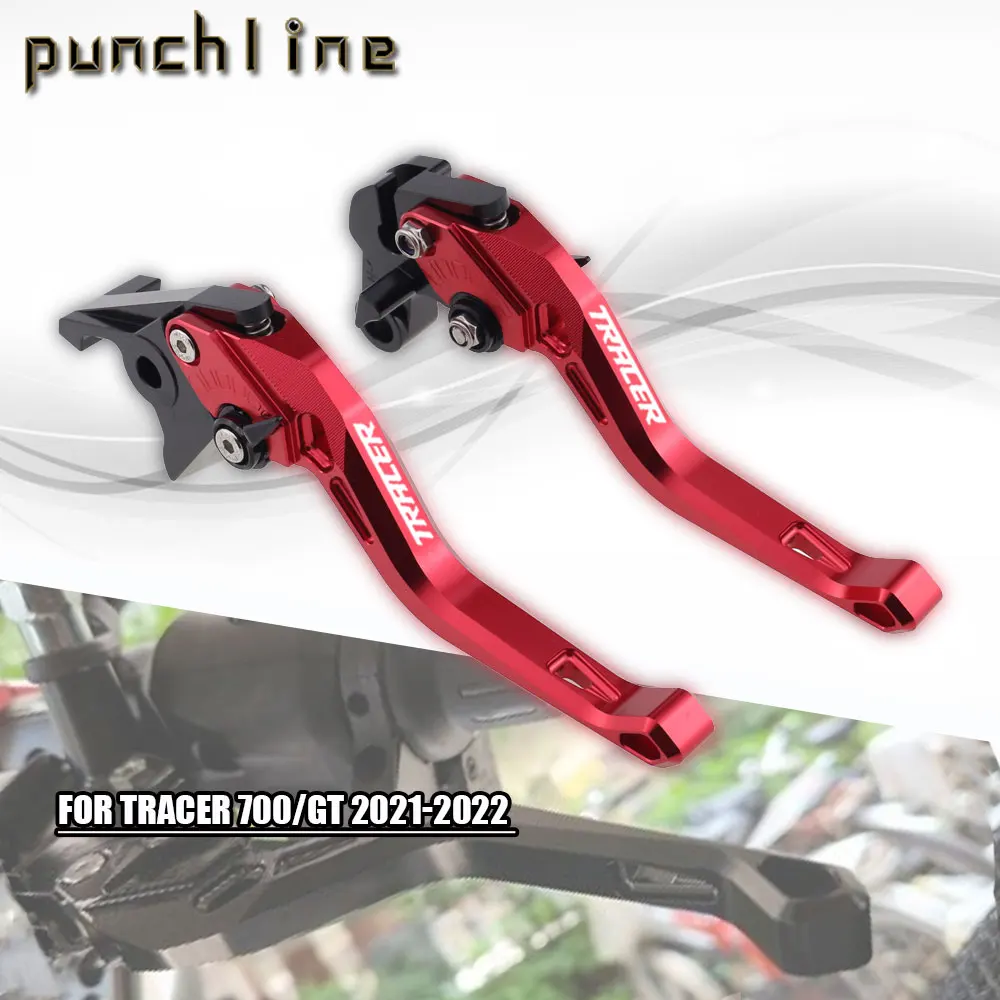 

Fit For Tracer 700GT 2021-2022 Short Brake Clutch Levers Tracer 700 GT 2022 Motorcycle CNC Accessories Adjustable Handle Set