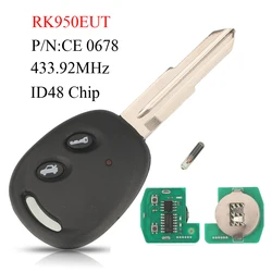 jingyuqin Remote Control Car Key 433.92MHz FSK ID48 RK950EUT CE 0678 For Chevrolet Aveo Spark Matiz Holden Barina 2009-2016