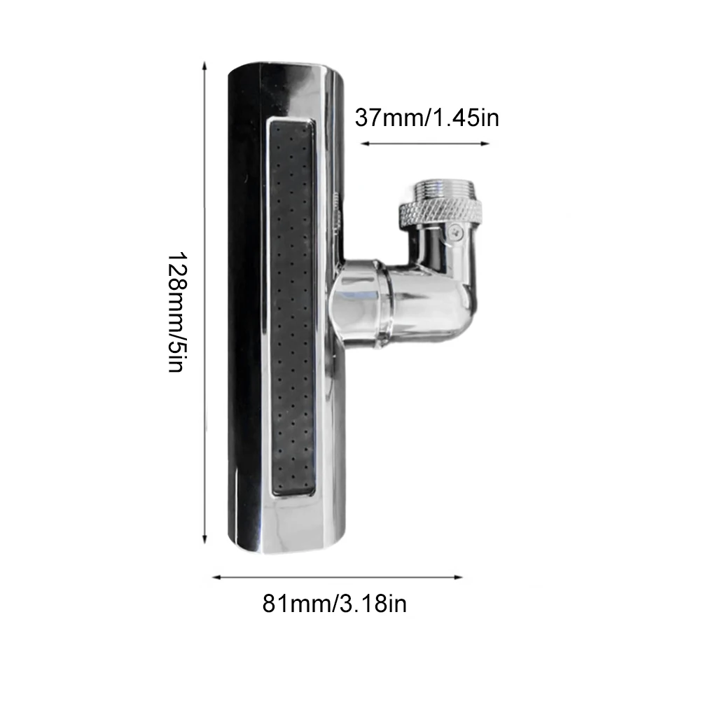 Torneira cascata de cozinha 360 °   Bico giratório para pia de cozinha, adaptador de pulverizador para torneira de pia à prova de respingos, 4 modos para pia de cozinha