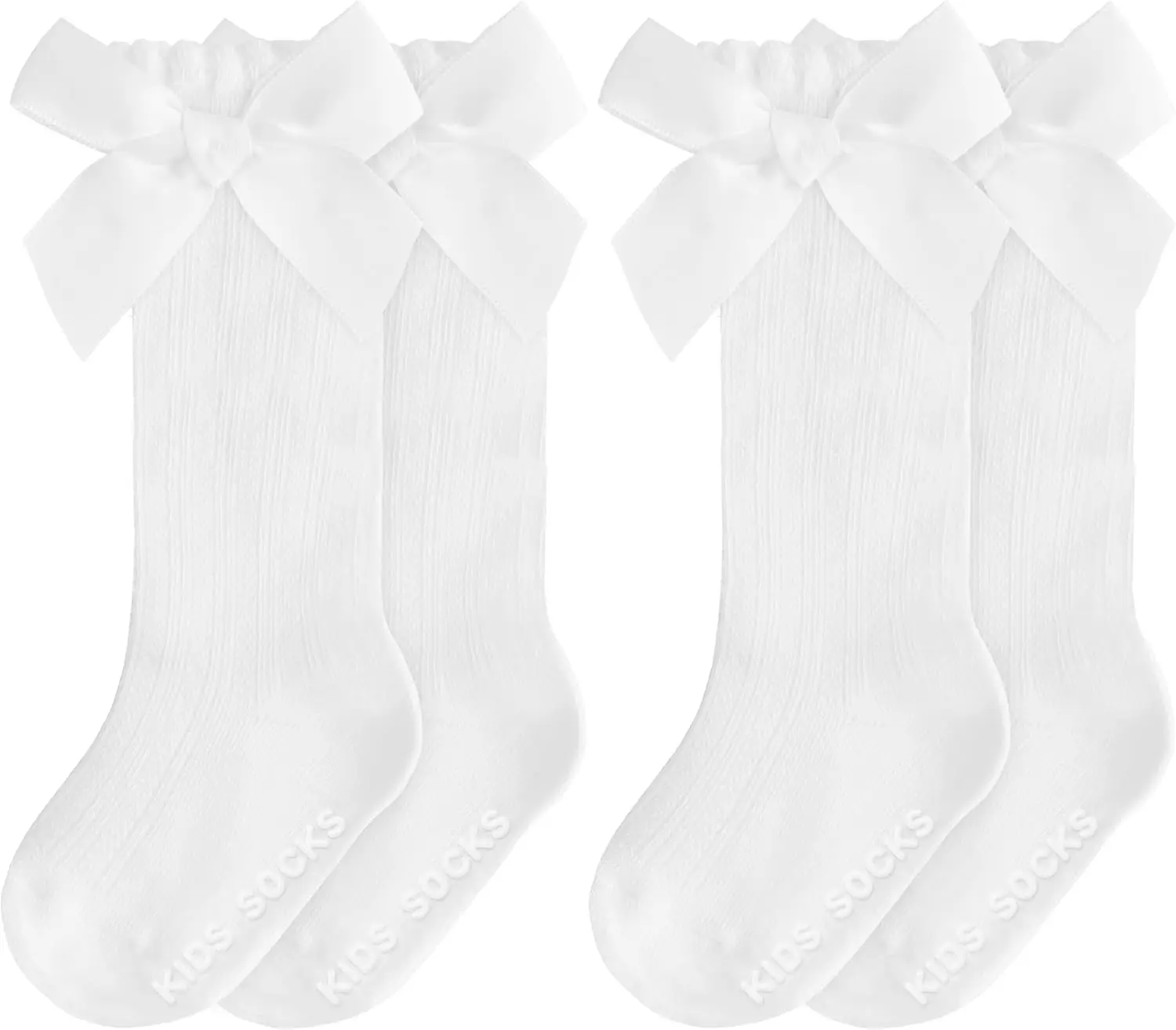 Baby Knee High Socks Girl Non Slip Toddler Stockings Cotton 