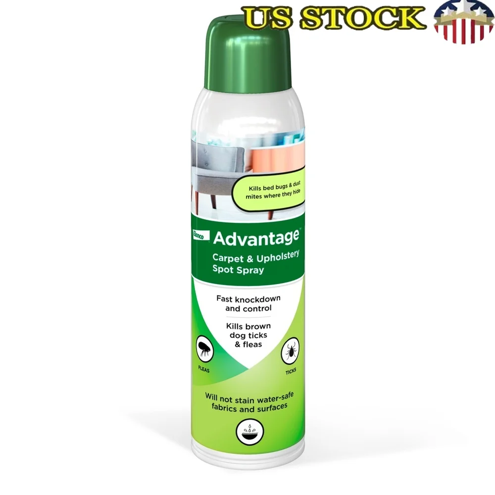 Tapicería de alfombras, espray para manchas, garrapatas de pulgas, asesino de inseticida de larga duración, tratamiento de pesticidas, telas seguras de 16oz, cerámica de madera