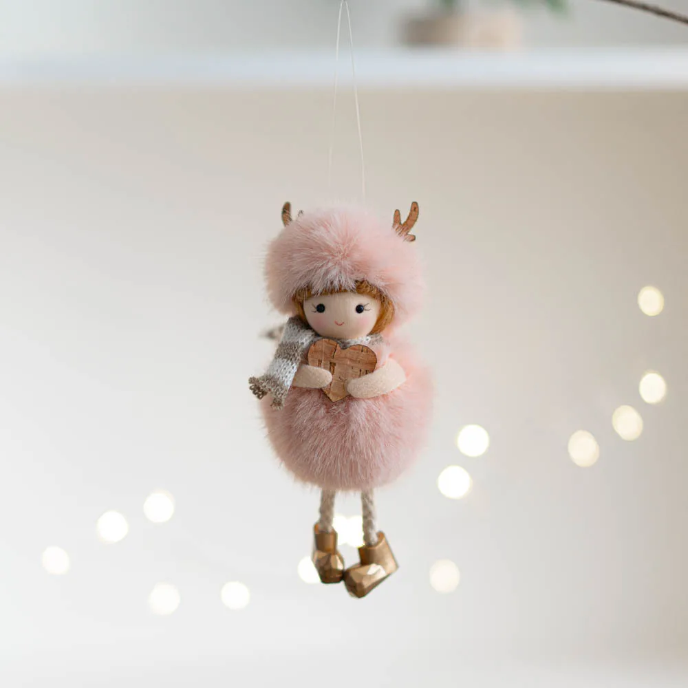 Jouets en peluche elfe de noël, décoration d'arbre de noël, pendentif, décoration de bureau, ornement, cadeaux Surprise de vacances