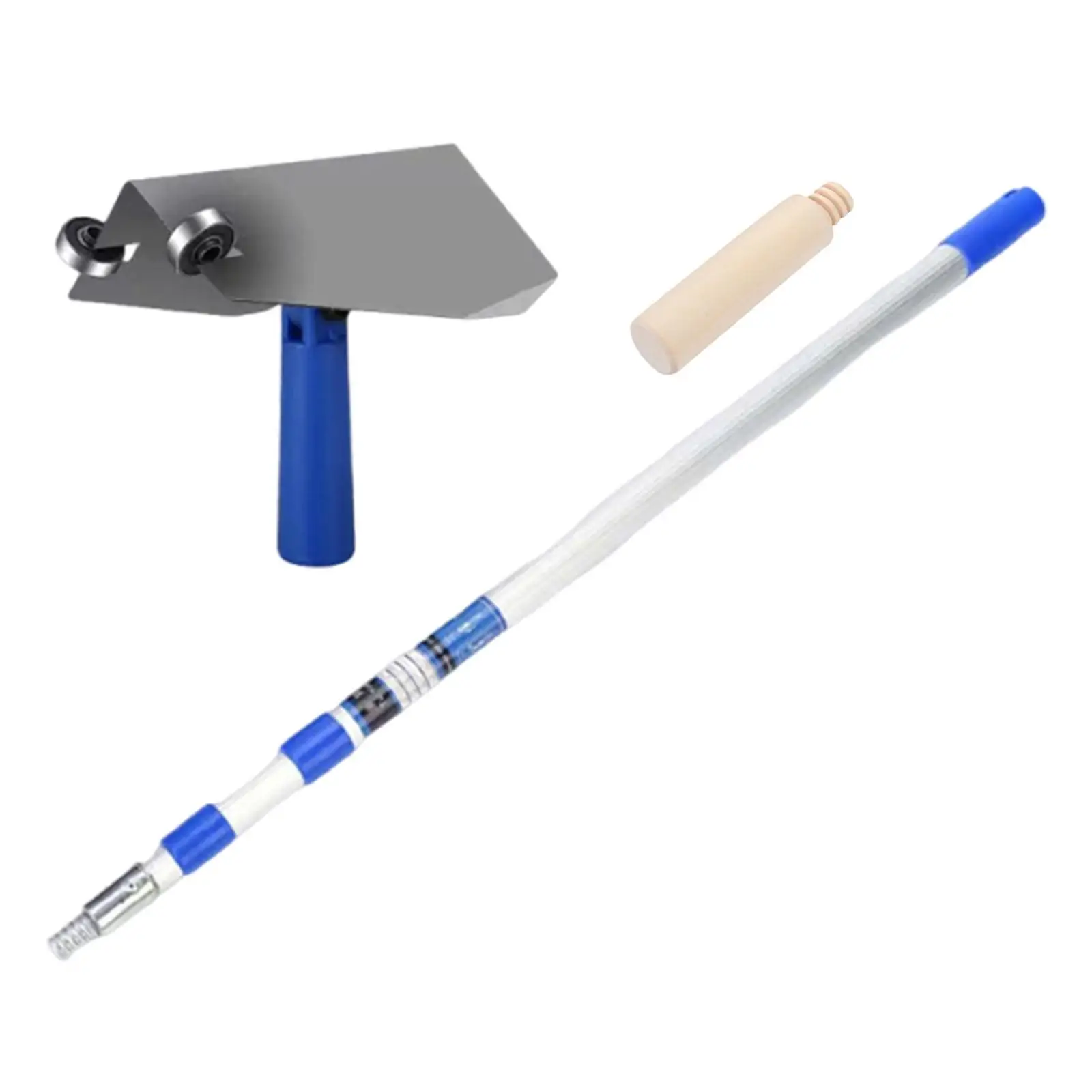 High Efficiency Drywall Corner Trowel with Rod for Putty Application and Cement Wall Construction Projects