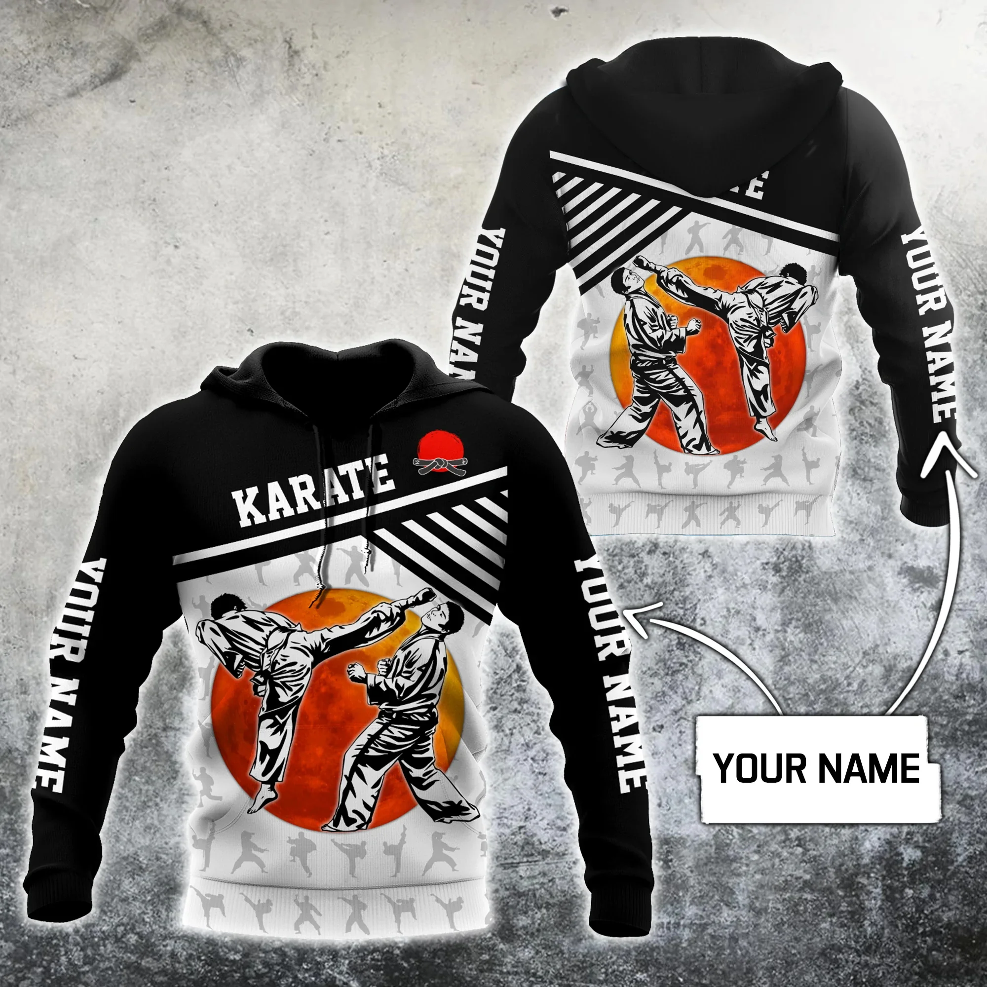 

PLstar Cosmos Customized Name Karate 3D All Over Printed Fashion Men's hoodies Unisex pullover Casual Jacket Tracksuits TDD87