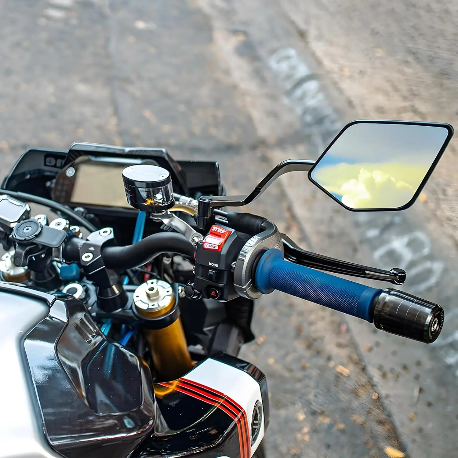 Motorcycle Mirrors Stealth max Mirror Kits To Rotate Adjustable Mirrors  For HONDA XADV750 X-ADV750 YAMAHA