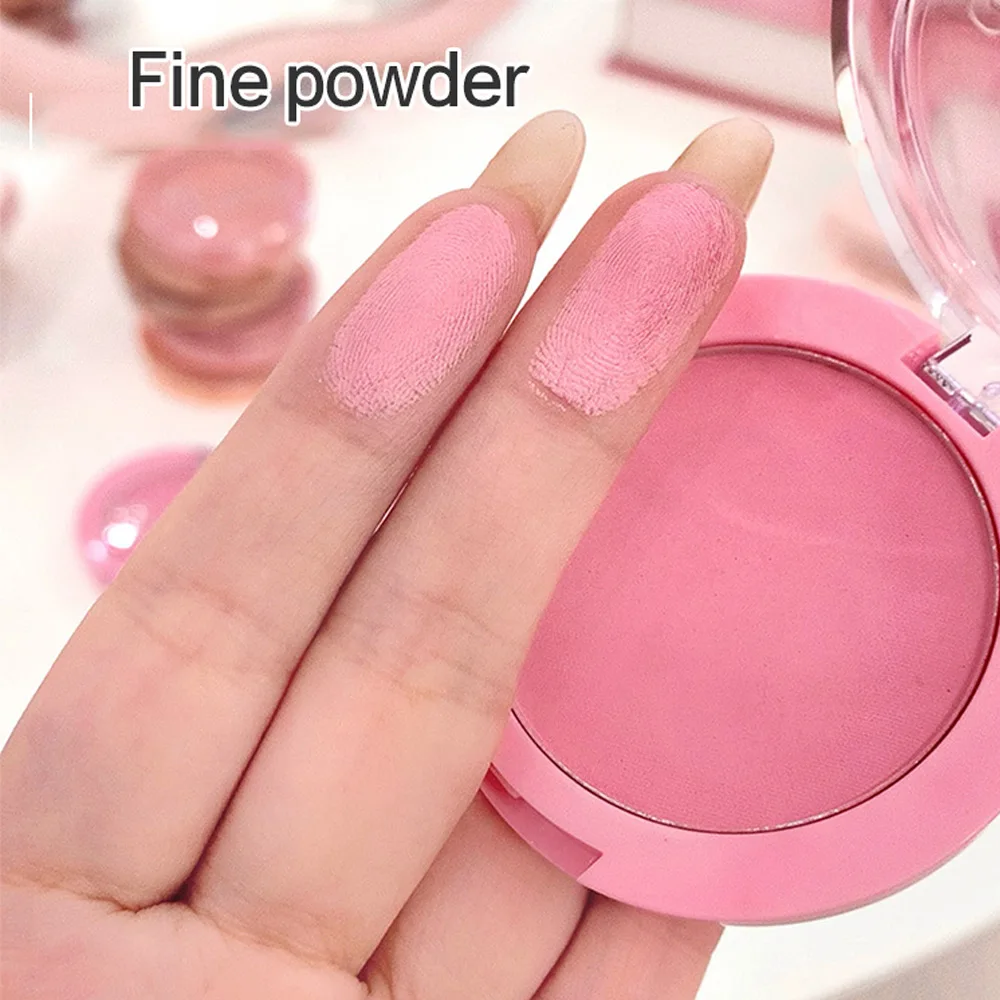 Gege Bear Powder Blush Matte Face Tender Makeup Girl Pink Natural Blusher with Long-Lasting Sebum Control