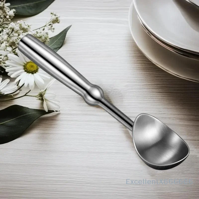 Multifunctional 304 Stainless Steel Ice Cream Scoop Ball Digger Fruit Watermelon Spoon Kitchen Restaurant Quality Ice Cream Scoo