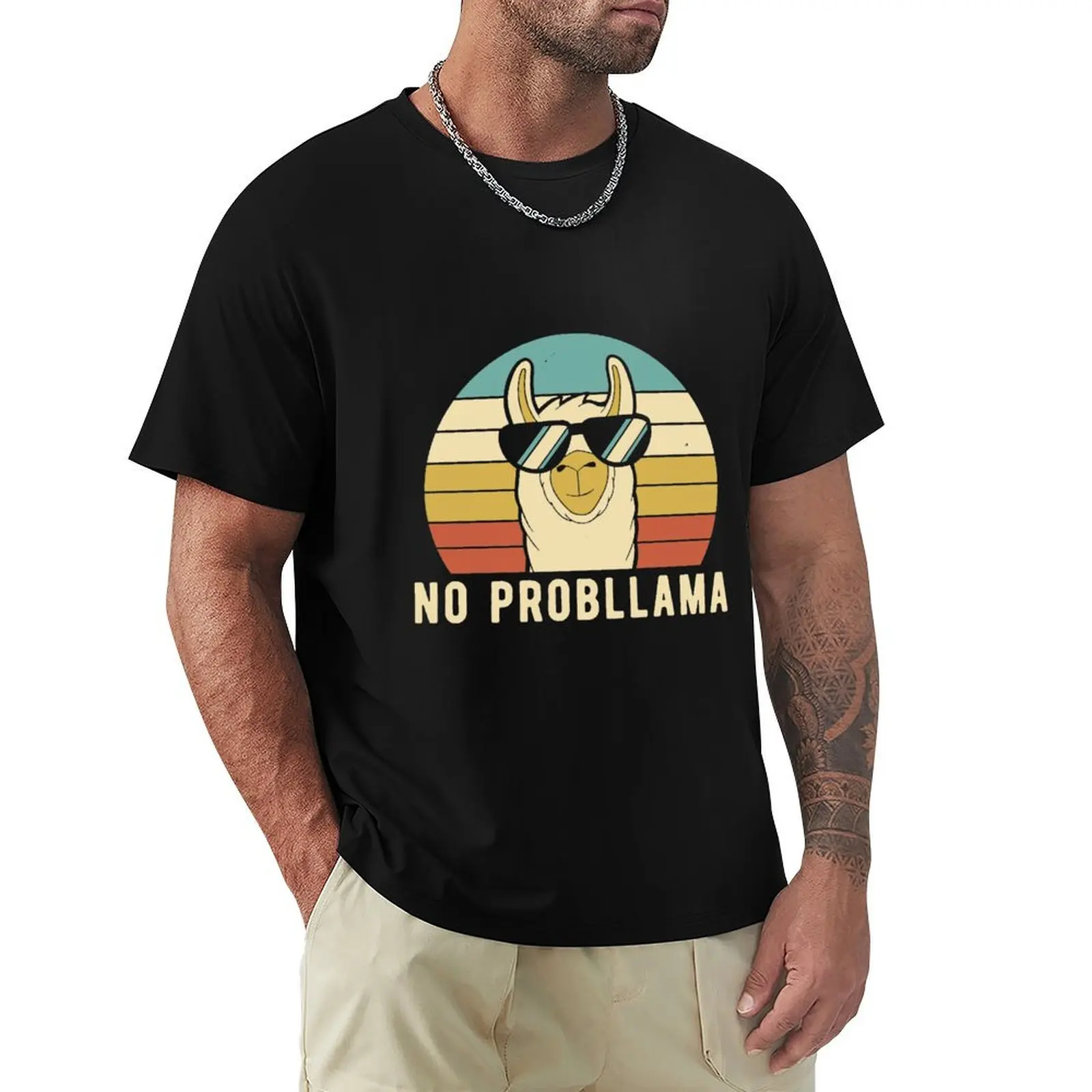 No Prob llama - Funny Llama Lovers Gift T-Shirt Summer Sports Quick Dry T-Shirt