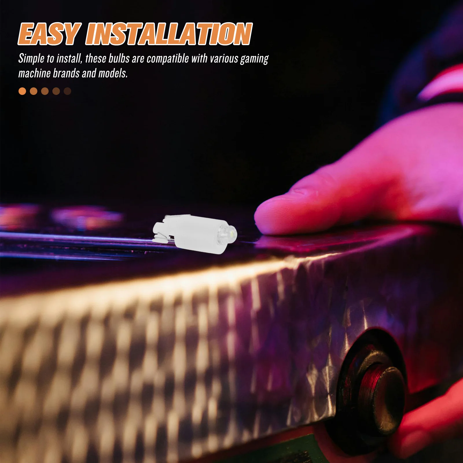 20Pcs LED White Light Bulbs for Gaming Machine Buttons 12V Stable Power Illuminated Push Button Switch Dollhouse Light