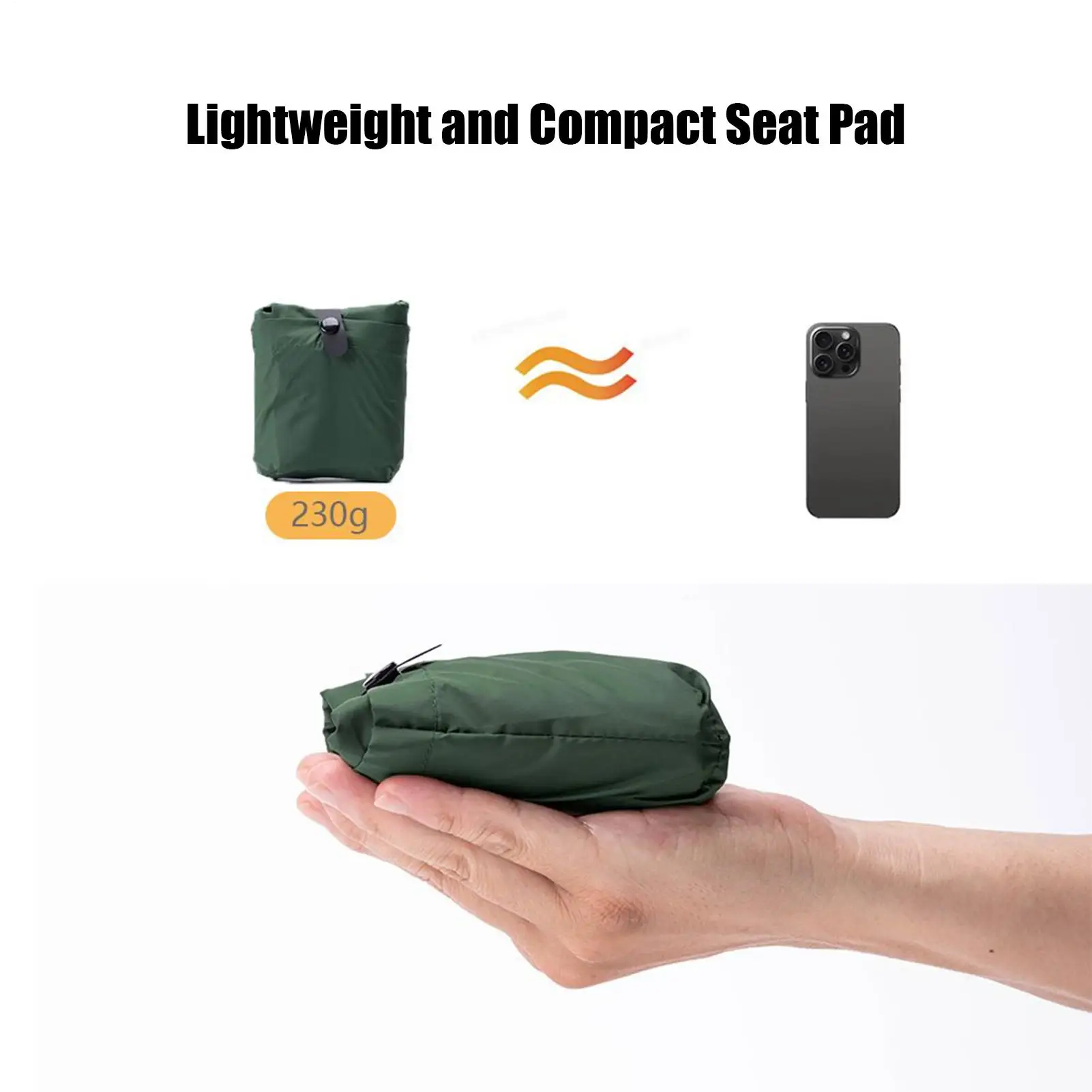 Portable Inflatable Seat Cushion,Lightweight Travel Air Sitting Pad,Moisture and Water Resistant Camping Chair Mat for Outdoor