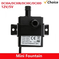 Anself Ultra-quiet Mini USB DC5V 2.3W Micro Brushless Water Oil Pump Waterproof Submersible Fountain Aquarium Circulating 220L/H