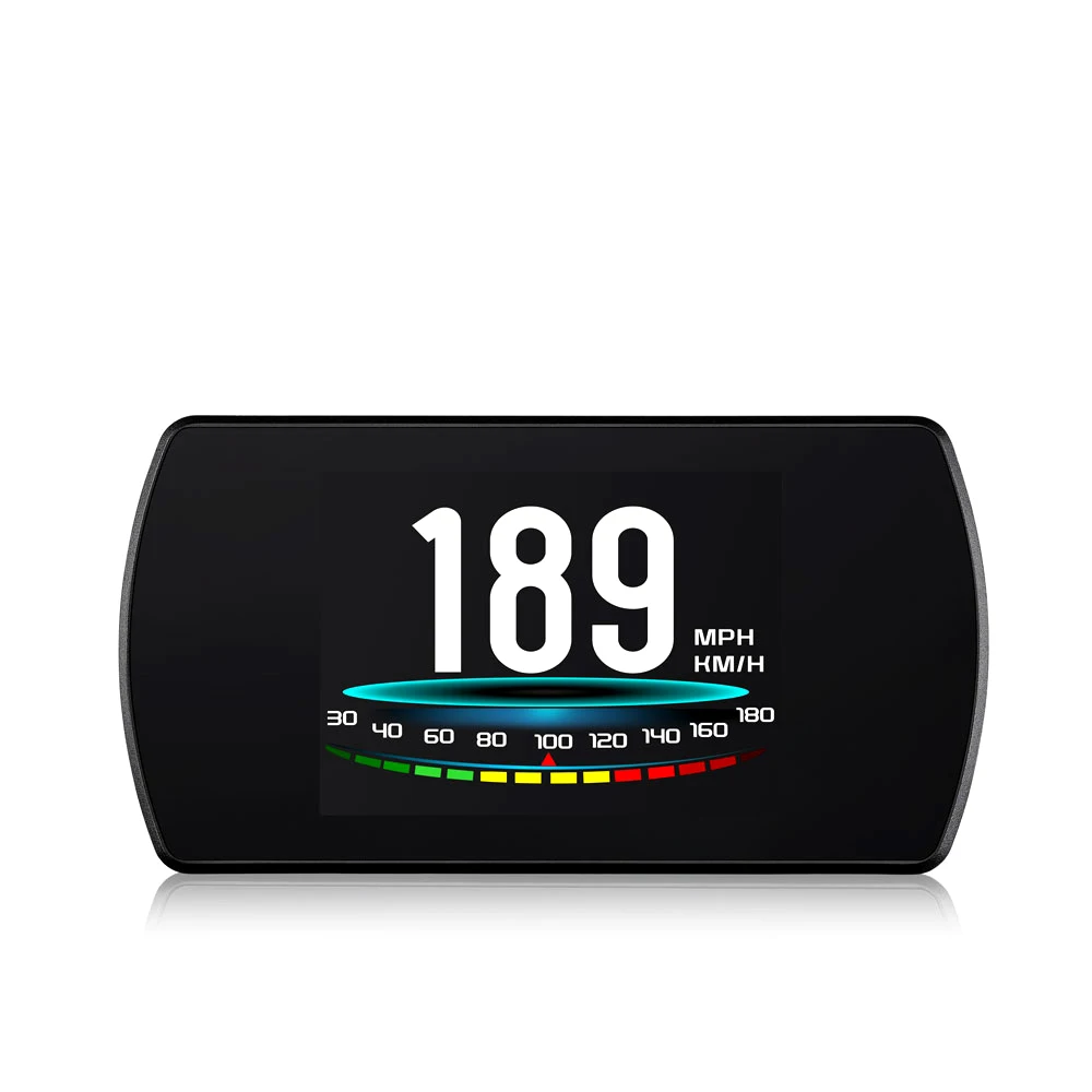 T800 Smart Gauge Digital Speedometer HUD 3-inch Screen Type-C Connection Universal Fitment for 5V-28V Car/truck/bus/rv/van etc.