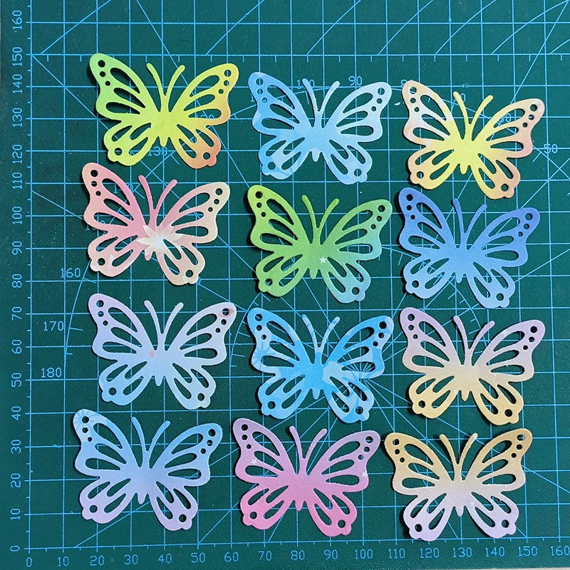 New 12 Pcs Butterflies metal cutting die mould scrapbook decoration embossed photo album decoration card making DIY handicrafts