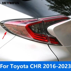 For Toyota CHR C-HR 2016-2022 2023 Chrome Rear Light Lamp Eyelid Eyebrow Taillight Cover Trim Sticker Accessories Car Styling