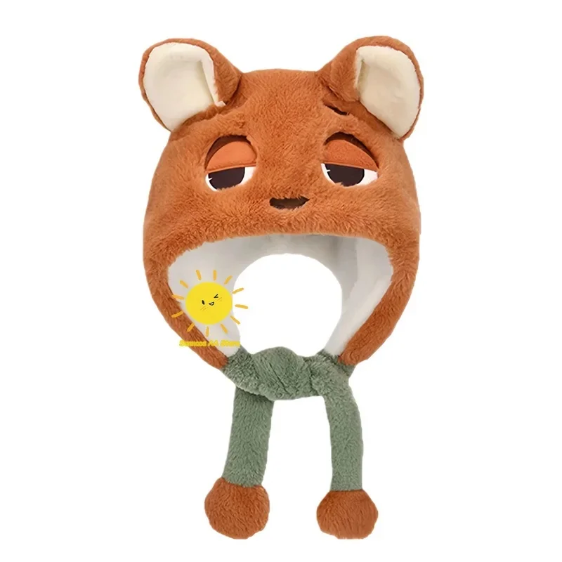 Premium Outfit Beast Kingdom Props Plush Zootopia Cosplay Warmth Headwear Movable Ears Nick Judy Hat Halloween Gifts view 6
