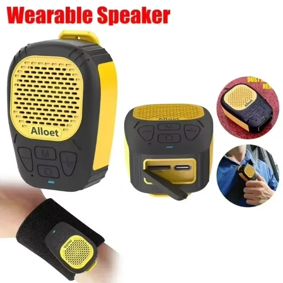 Wearable Bluetooth Speaker Magnetic Clip-On Wireless Speaker Waterproof Portable Sound with Strap for Hands-Free Music/Calls view 6