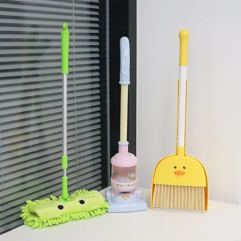 Bộ đồ chơi tương tác giả vờ làm sạch dành cho trẻ mới biết đi từ 3 tuổi trở lên thực tế Chổi lau nhà Xẻng quét rác Vai trò chơi