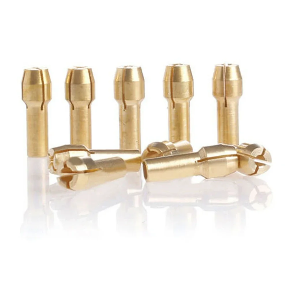 10pcs Electric grinder chuck Accessory Set Compatible with most rotating tools Mini Grinder Copper Chuck High quality