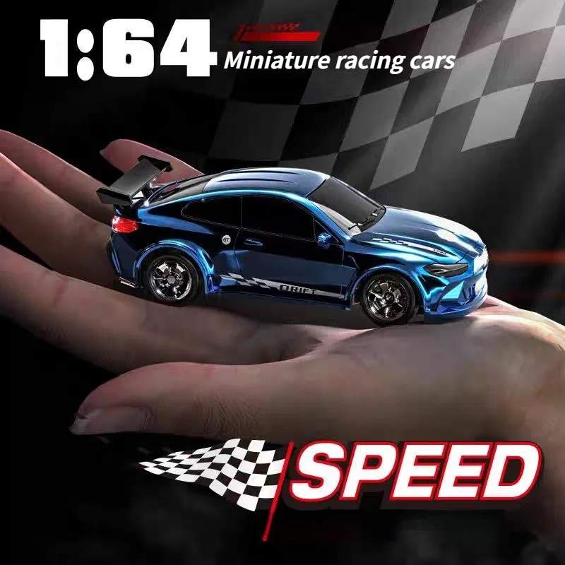 1/64 KF20 4WD RC Drift Racer 2.4G Mini Desktop GTR Model Simulation Toy Car Collector's RC Enthusiast Ornament view 3