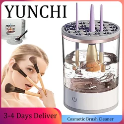 All In One Women Makeup Brush Cleaner USB Port 7000rpm Spin Water Bottle Scrubber Quick-drying Cosmetic Brush Cleaning Tools