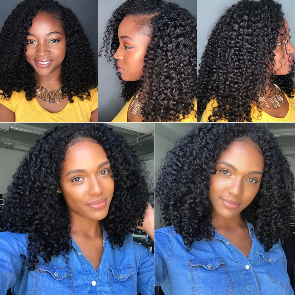 Afro Kinky Curly Deep Wave Echthaar-Bündel Lockiges Haar 30 Zoll Echtes Rohes Unbehandeltes Doppelt Gewebtes Haar-Bündel Extensions – Detail 16