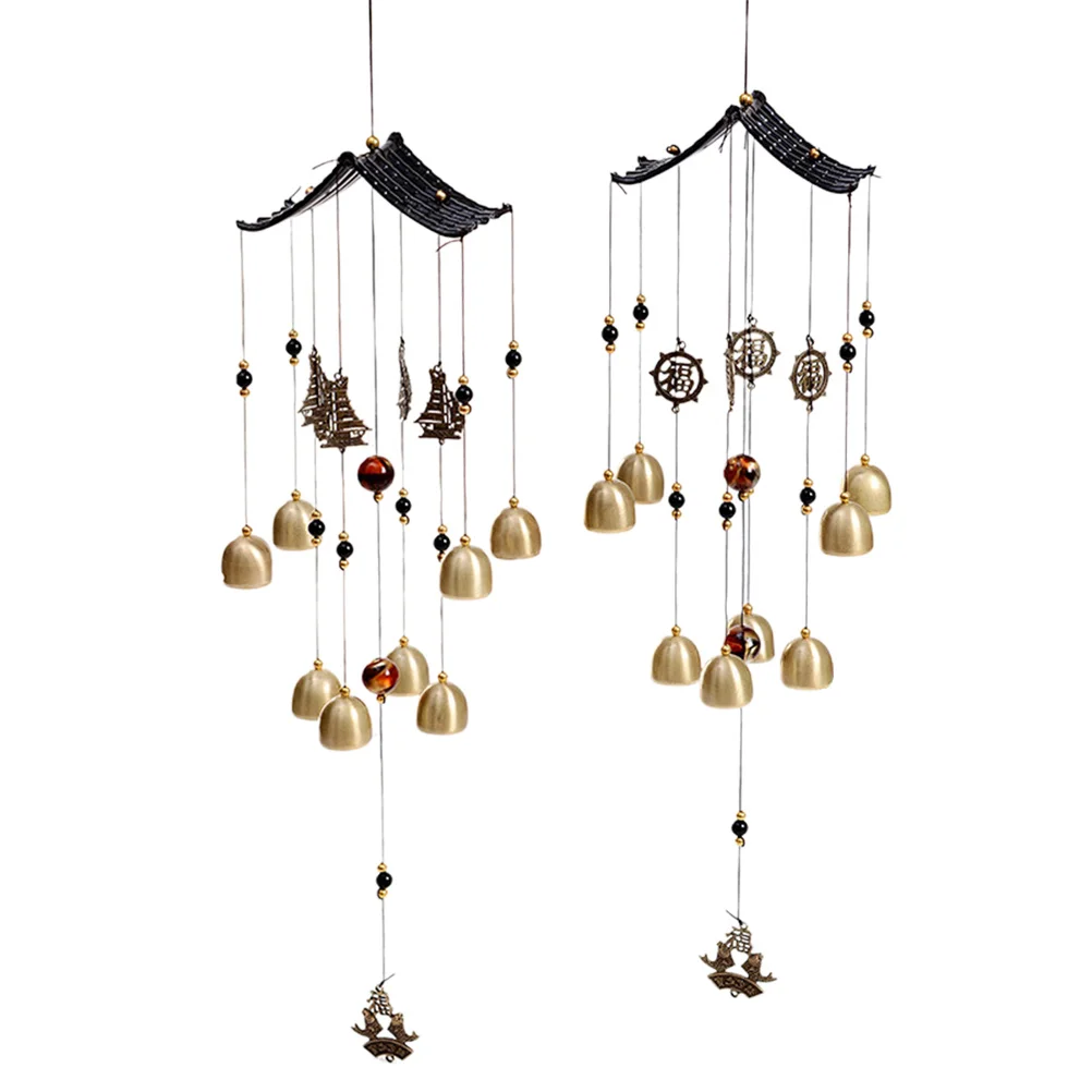 

Creative Retro Copper Metal Wind Chime Hanging Decoration for Door Window Garden Patio Relaxing Sound Bell Metal Wind Chimes