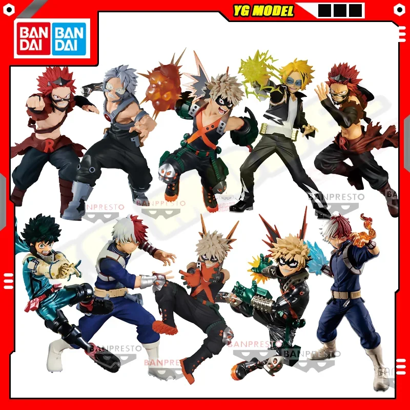 

BANDAI My Hero Academia Todoroki Shoto Eijiro Tetsutetsu Katsuki Yuga Denki Action Figures Model BANPRESTO Amusement Original