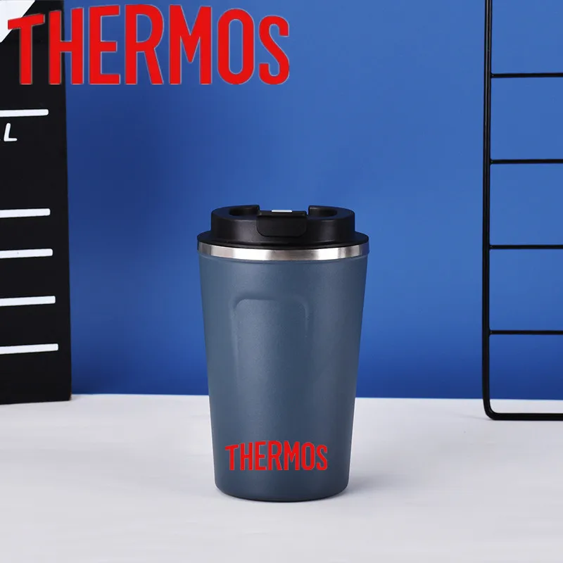 THERMOS 304 stainless steel insulated cup outdoor portable portable portable cup double-layer vacuum coffee cup