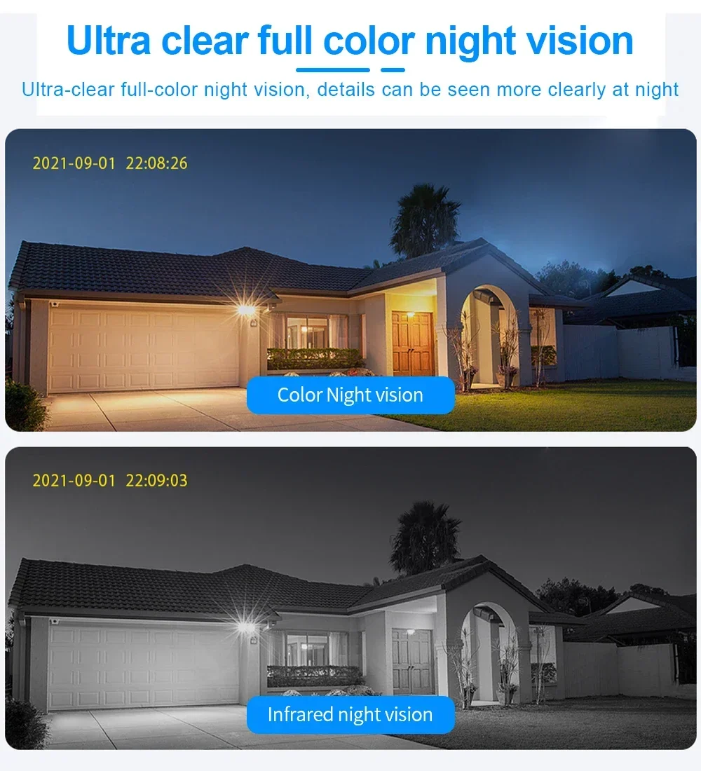 フルHD 8チャンネル屋外顔認識H.265 4K 8MP有線POE IPネットワークセキュリティCCTVカメラシステム