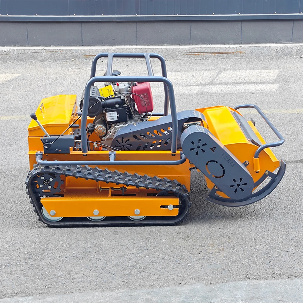 الذكية جزازة العشب عن بعد 800 مللي متر إلى 1200 مللي متر جميع التضاريس المطاط التحكم عن بعد روبوت فلايل جزازة العشب مناسبة لحديقة المروج #3