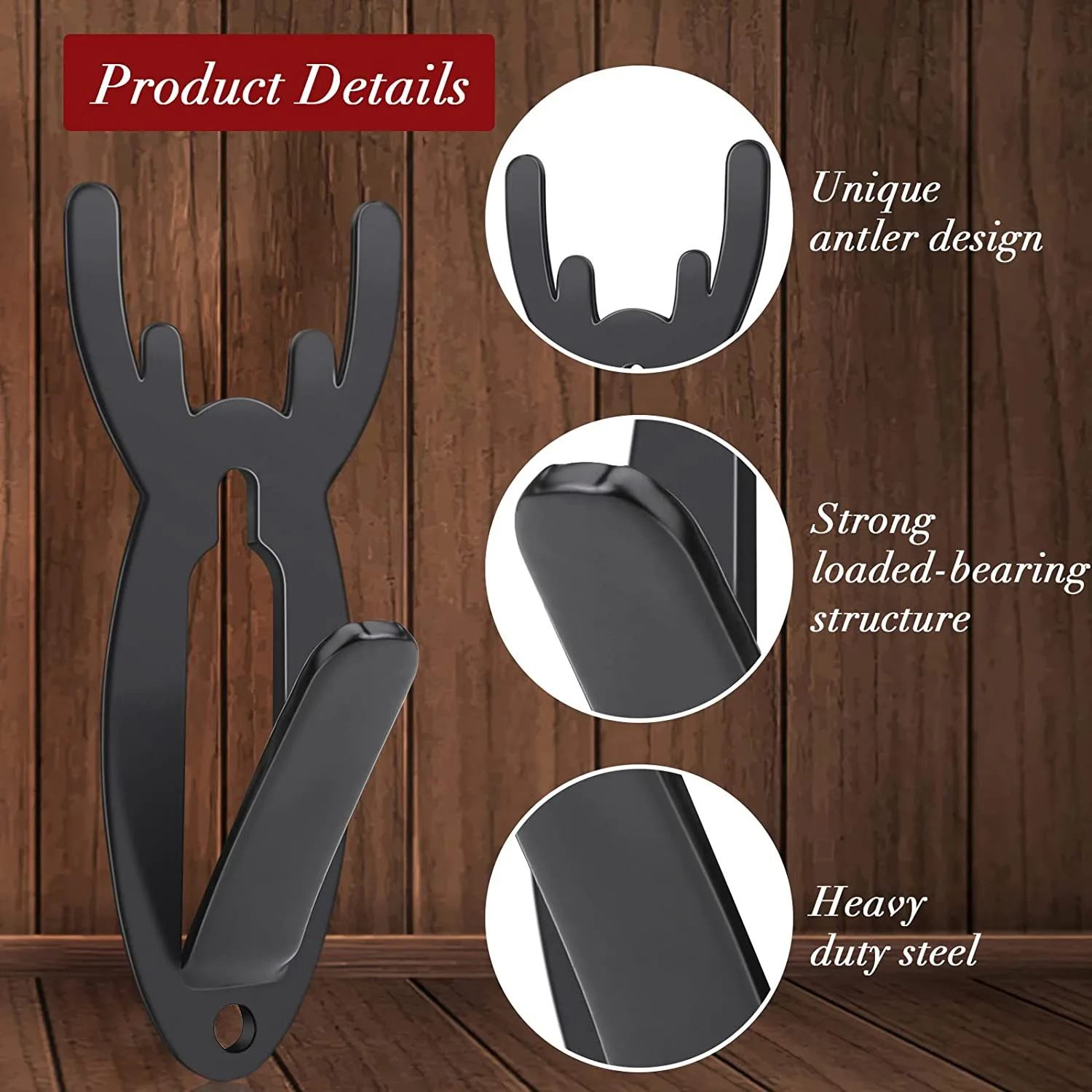 

Ultra European Deer Skull Wall Mount Hanger Elk Deer Skull Hooker For Hanging Mounting (10 Pcs)