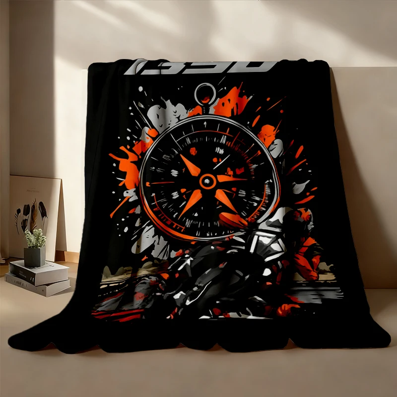 1390 Super Adventure Flannel Blanket, Cam-Shift V-Twin Performance ADV Big Trail Biker Gift