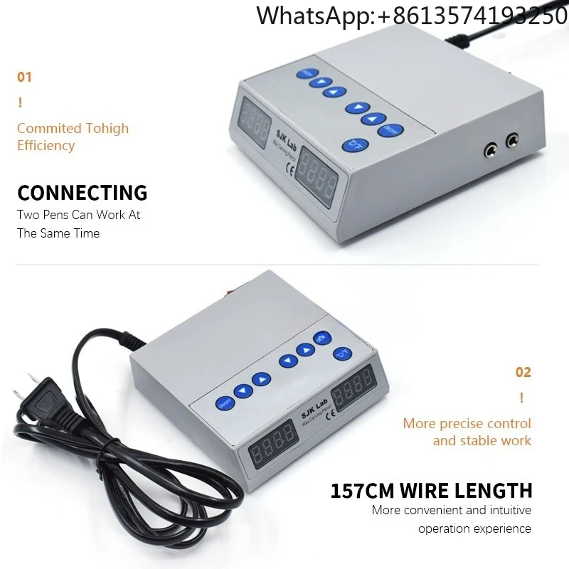 

【Best-selling】Ultra-thin Lab Digital Display Electric Waxer Heat Carving Knife Machine+Double Pen +6 Wax Tips Tools