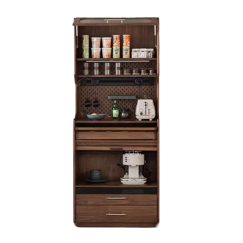 

Black walnut against the wall home locker