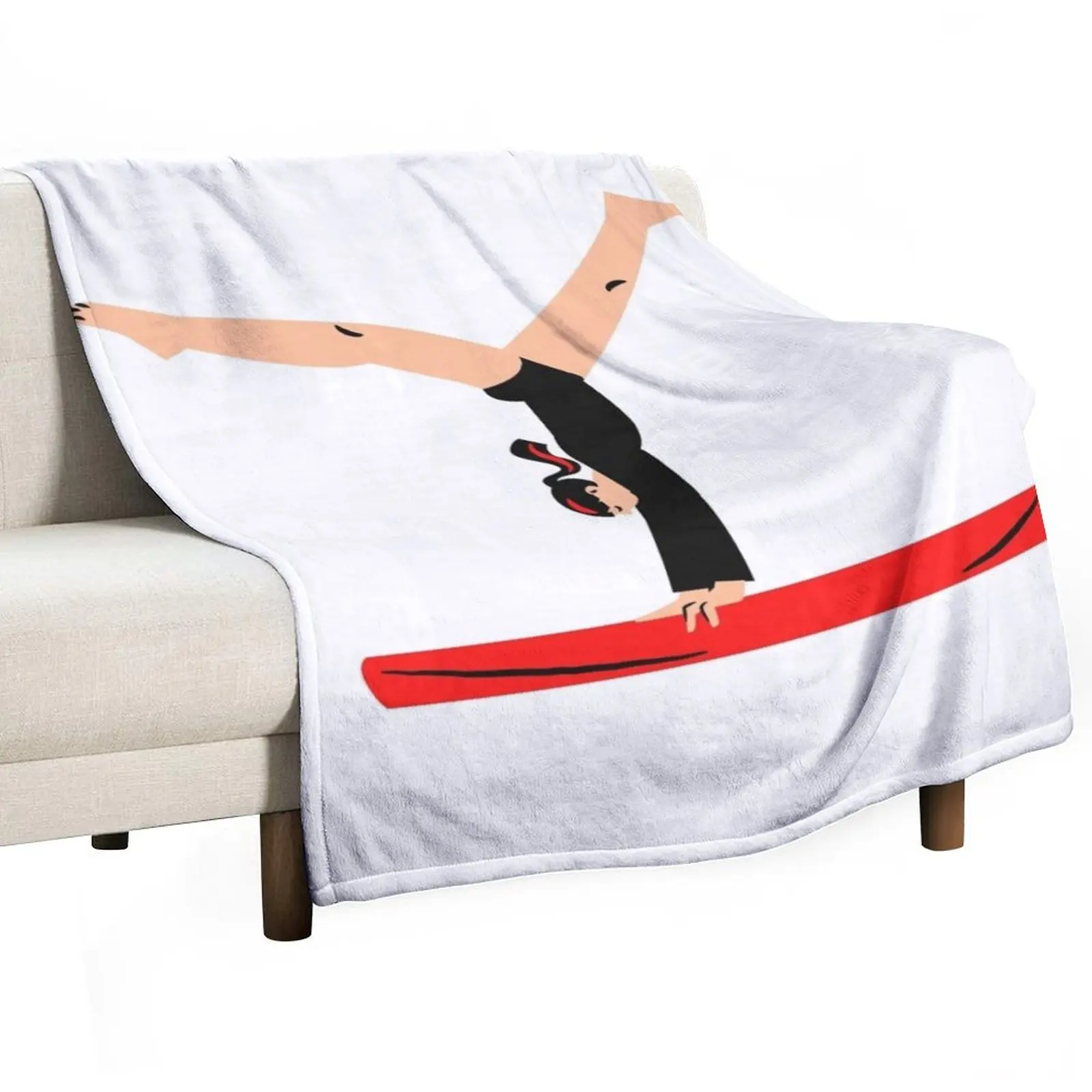 Gymnastics for woman Throw Blanket Soft Beds blankets and throws Blankets