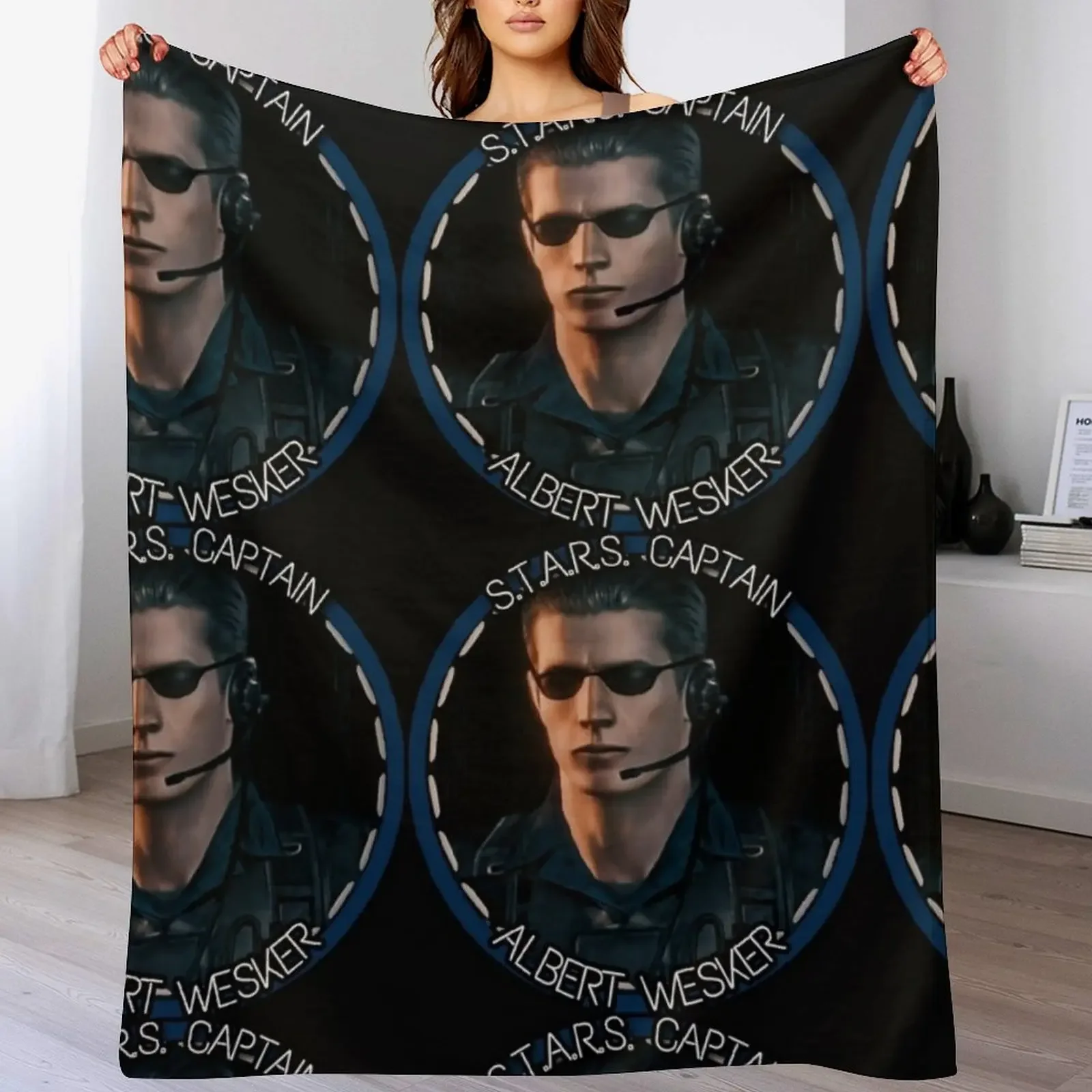 Captain Wesker Throw Blanket manga Large Blankets Sofas Of Decoration Plaid Blankets