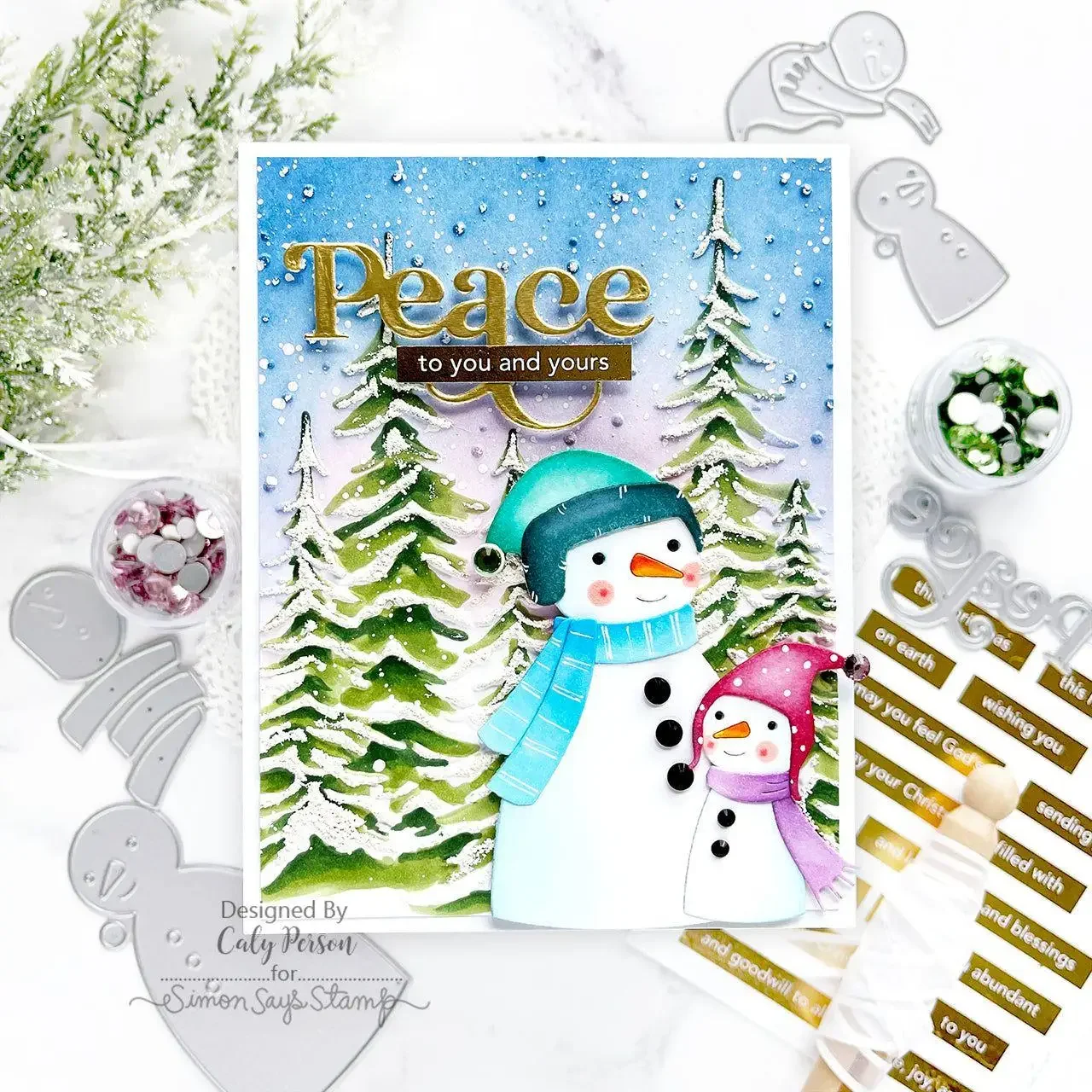 Gift Christmas Holidays Rosette Wafer Snowman Holly  Metal Cutting Dies Silicone Stamp Scrapbooking Stencil Photo Album Card DIY