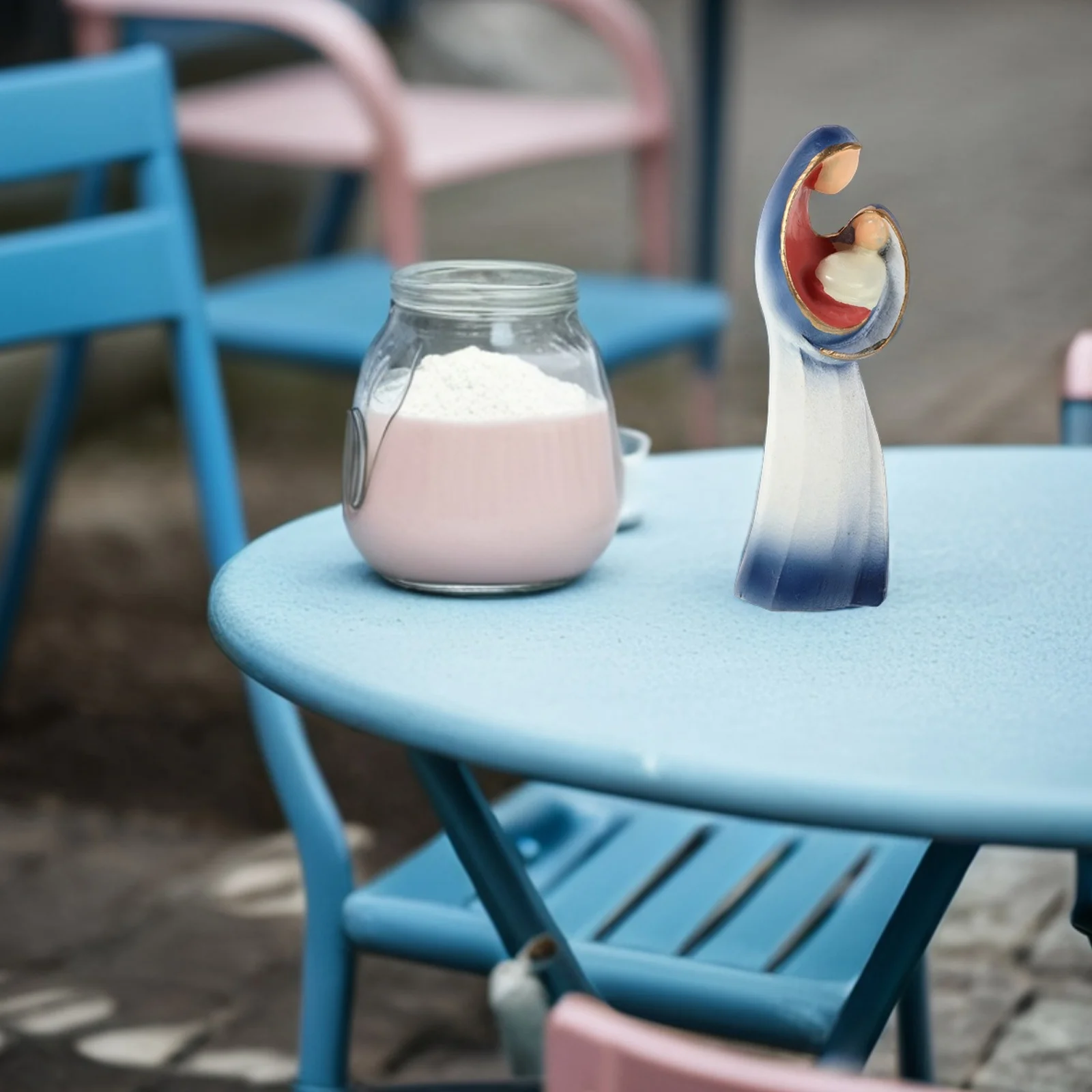 

Jesus Nativity Scene Resin Sculpture Elegant Holiday Home Decor Religious Ornament Tabletop Display Sculptures Home Decor