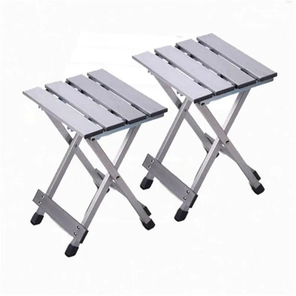 Aluminum Folding Chair Retractable Camping Chair Lightweight Portable Dual-purpose Folding Cross Stool Outdoor Beach Chair