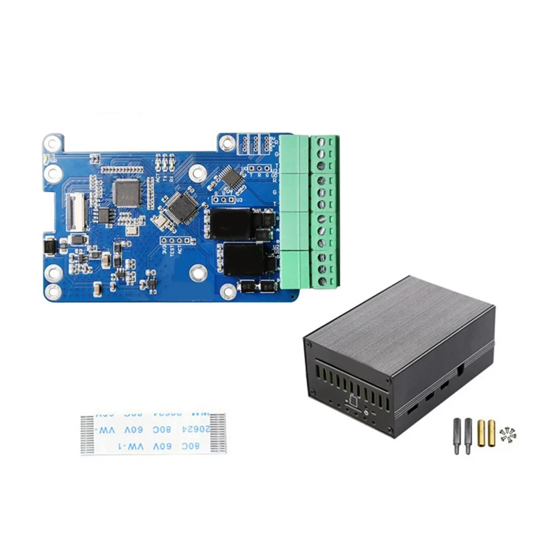 MPUUART For Rpi 5 Pcie To USB UART HAT+Case For Raspberry Pi 5 RS485 ISO RS232 USB2.0 4G LTE Module Easy Install Easy To Use