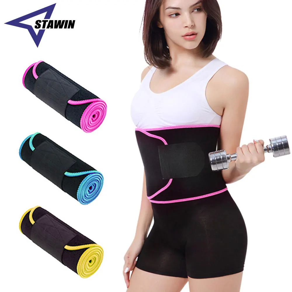 

Waist Trimmer Belt Slim Body Sweat Wrap for Stomach and Back Lumbar Support, Men Women Adjustable Stomach Trainer and Back Brace