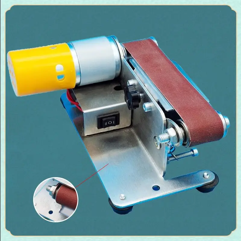 

Multifunctional Mini Electric Belt Sander DIY Polishing Grinding Machine 110/220V Belts Grinder Sharpener Cutter Knife Edges