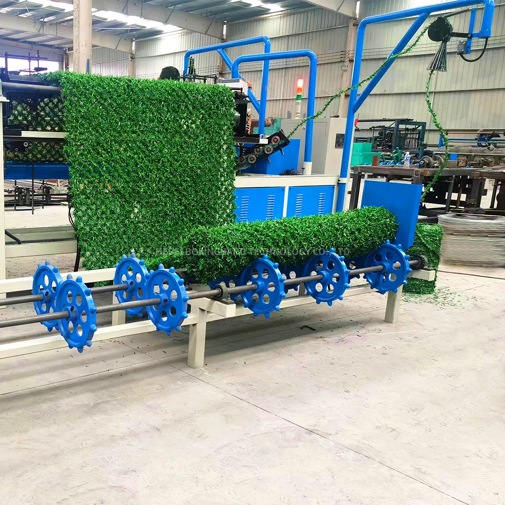 Continuous Knitting Chain Link Fence Machine Wire Mesh Equipment For Construction Protective Diamond Net