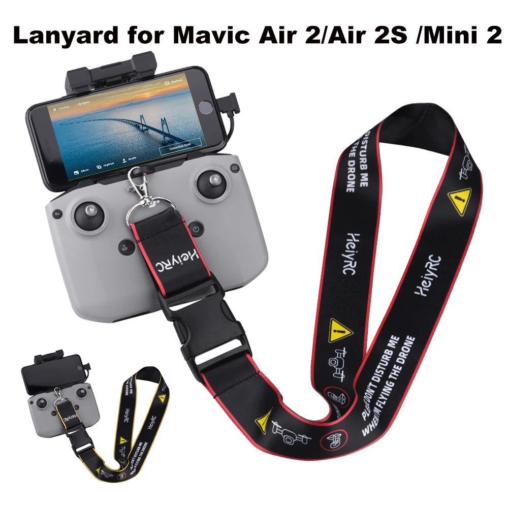 Remote Control Hook Holder Strap for DJI Mavic 3 Classic/Air 2/Air 2S/Mini 2/Mini 3 Pro Neck Lanyard Safety Strap Belt Sling