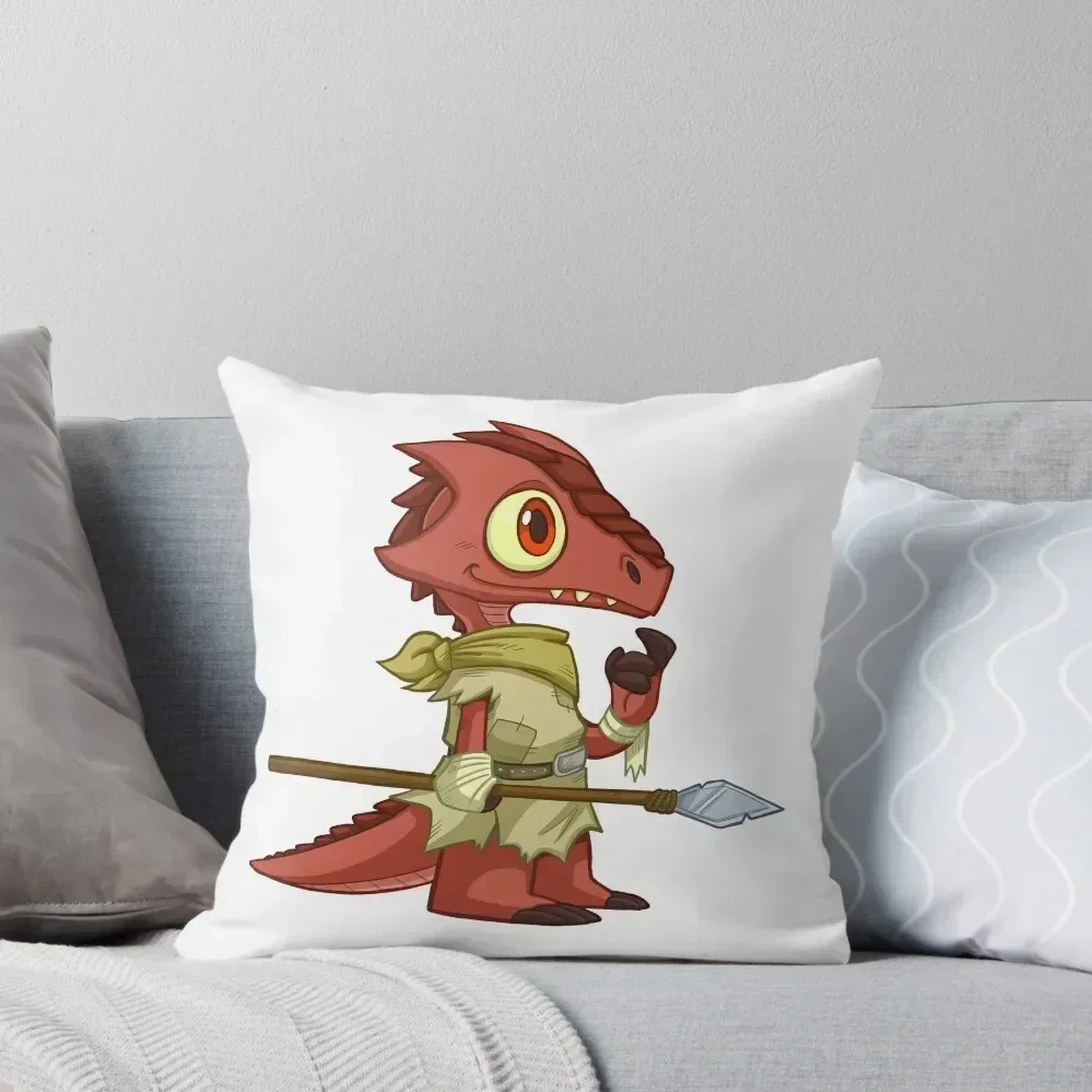 

Tiny Kobold - Cute D&D Adventures Throw Pillow Sofa Cushion Cover pillow cover christmas pillow