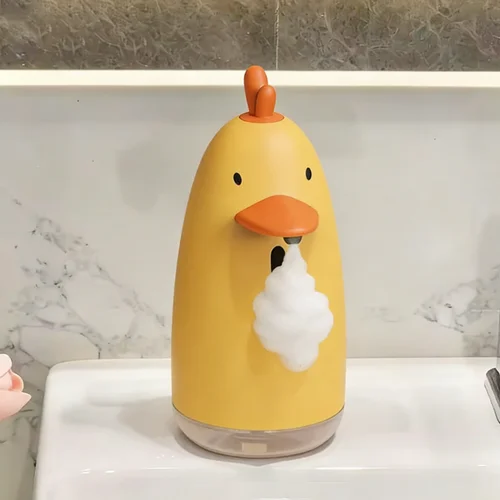 Imagen 1 del producto Dispensador automático de jabón para niños, para baño, cocina, lavadora de manos, dispensador de jabón líquido/espuma sin contacto recargable