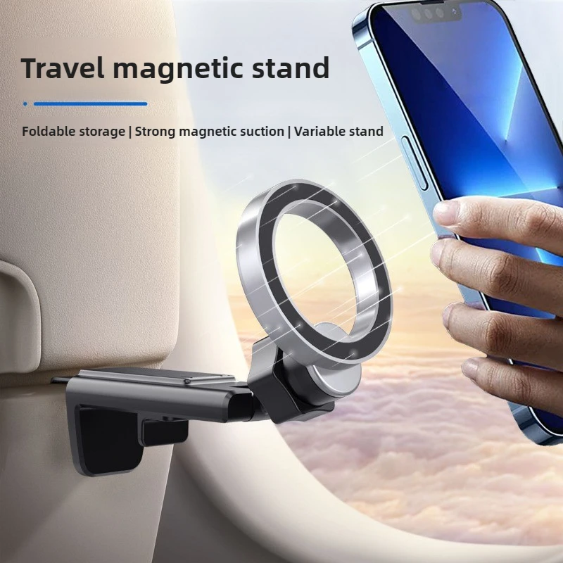 

Universal Magnetic Cell Phone Holder Airplane Travel Essentials Phone Holder Desktop Cell Phone Holder Applicable To Tray Table