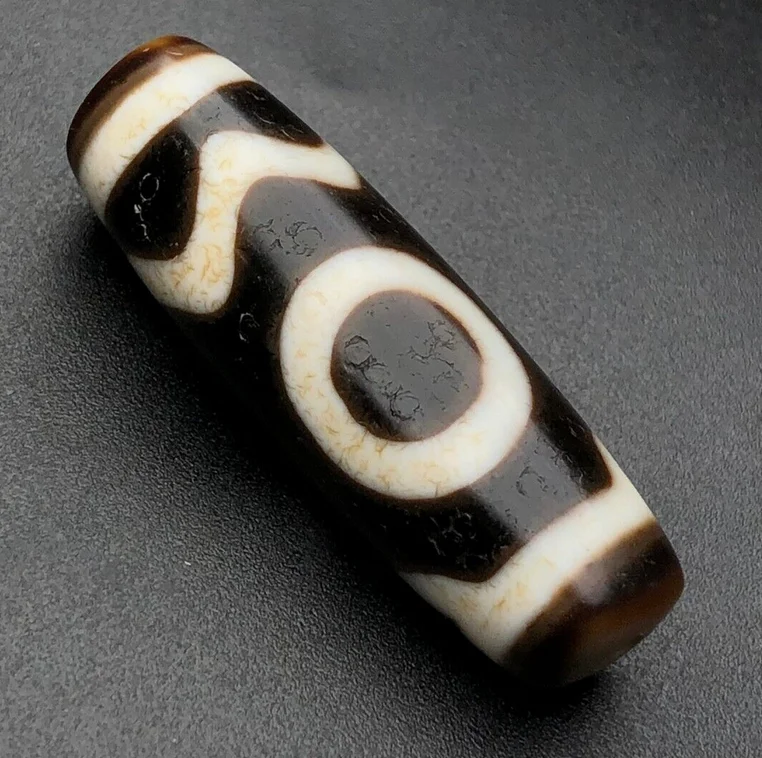 Ancient Tibetan DZI Beads Old Agate Rare Heaven＆Earth Totem Amulet Pendant