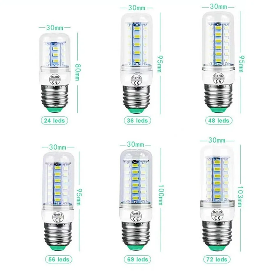 Gu10 lâmpada led e14 led vela lâmpada e27 milho lâmpada g9 led 3w 5 7 9 12 15 bombilla b22 lustre iluminação 2 peças